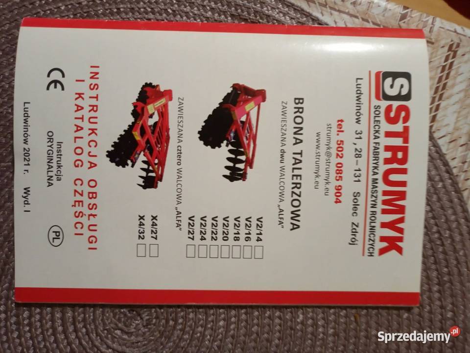 Brona talerzowa strumyk Pozostałe Zakrzówek