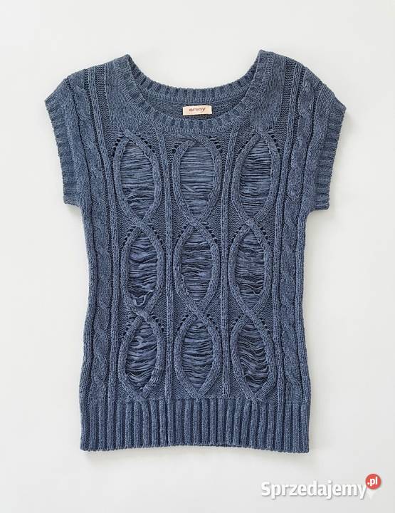 Niebieska bluzka z prześwitem Orsay Bluzki i koszule Nowogard