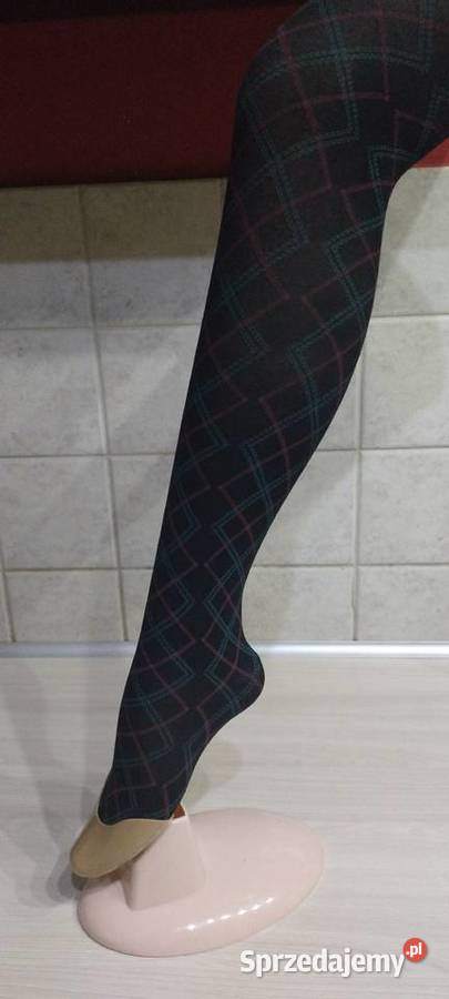 Rajstopy we wzory na czarnym tle Company Fashion Dla kobiet Galanteria i dodatki Lublin