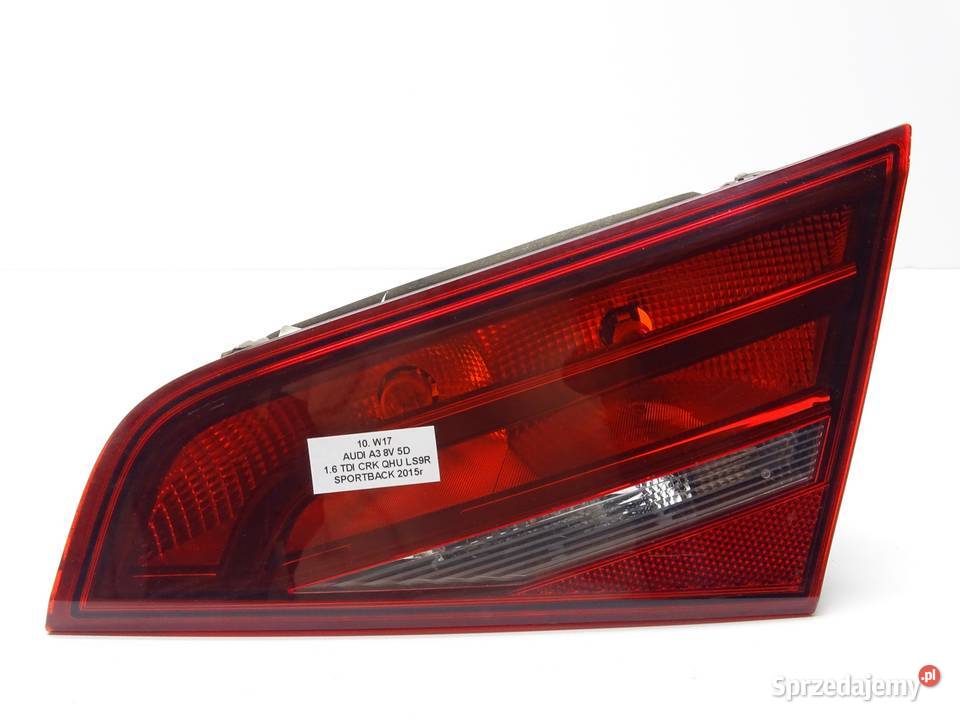 LAMPA PRAWA PRAWY TYŁ TYLNA W KLAPE AUDI A3 8V sprzedam