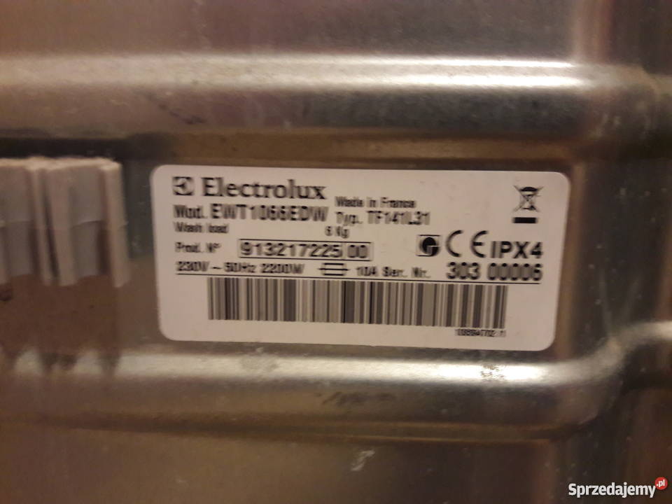 Pralka Electrolux EWT 1066EDW AGD Połchówko