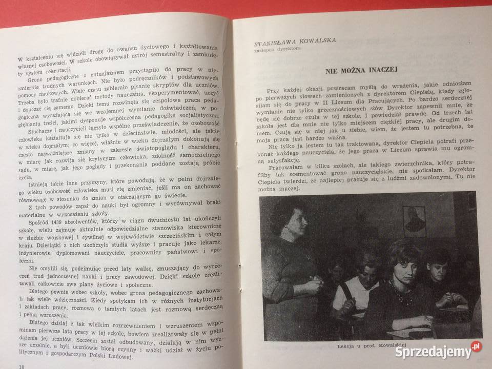 874 20 Lat II Liceum Ogólnokształcącego Antykwariat Szczecin