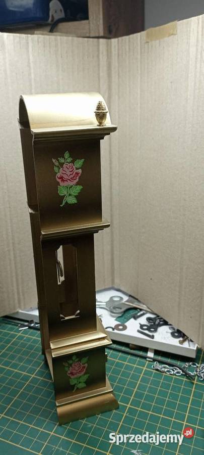 Zegar miniatura stojący mechaniczny sprawny lubuskie Żary