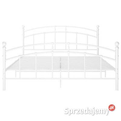 vidaXL Rama łóżka biała metalowa 180 x 200 Warszawa