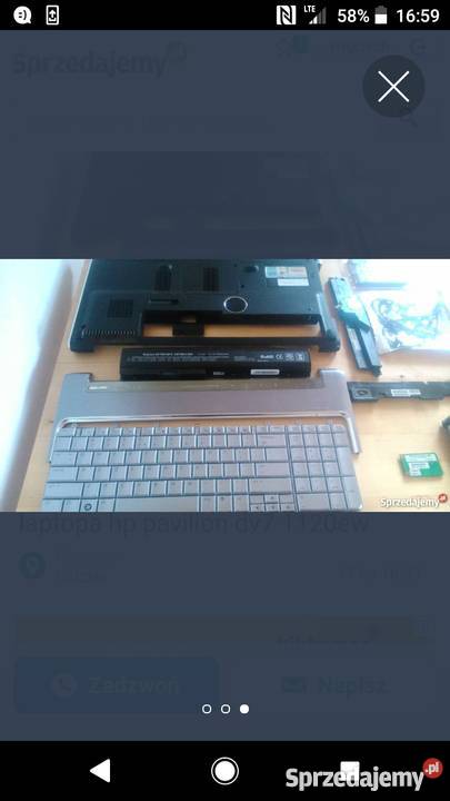 Obudowa dolna laptopa hp pavilion dv 7 1120 ew Grodzisk