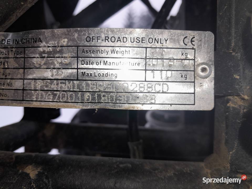 Sprzedam quada Bashan Bombardier 125cc Bashan