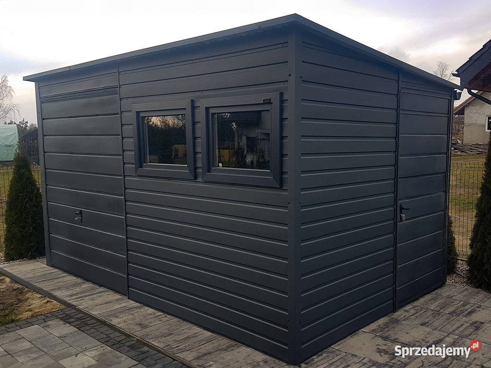 Domek ogrodowy 425m ciemny grafit matowy lubuskie Zielona Góra