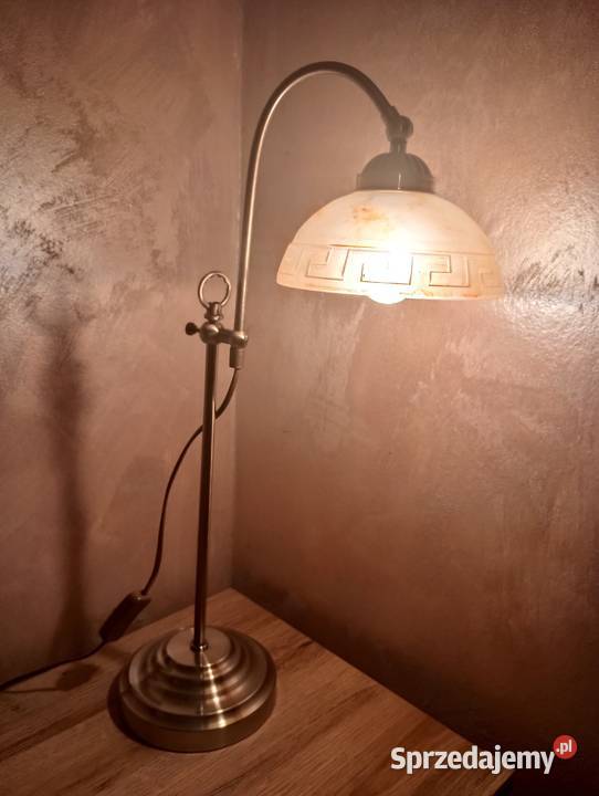 Lampa stołowa mosiądz Biłgoraj