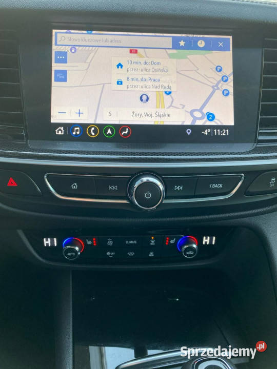 Opel Insignia EXCLUSIVE led navi automat HUD Sedan / Limuzyna śląskie Żory