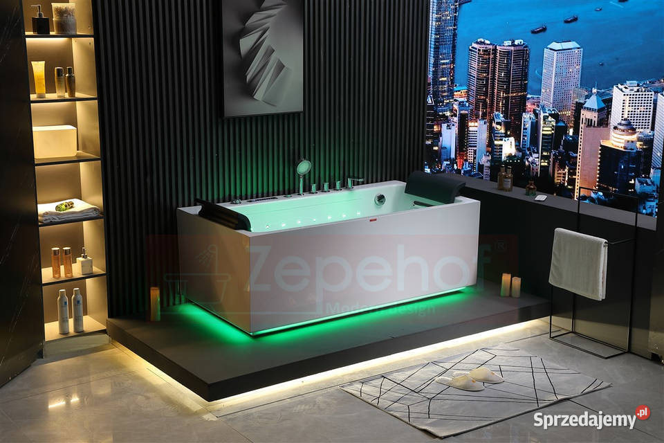 Wanna z hydromasażem EB185 prostokątna Grabówka