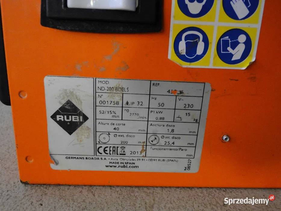 Przecinarka Piła stolikowa budowlana cyrkularka małopolskie Łętownia