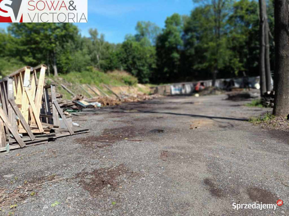 Plac utwardzony pod bazę transportową garaże Wałbrzych sprzedam