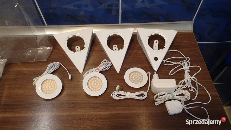 Lampki LED Do Zabudowy 3 Sztuki Białe NOWE śląskie sprzedam