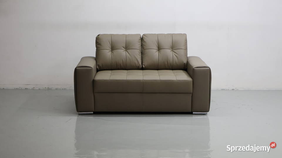 2 osobowa sofa kanapa kolor piaskowy SKÓRA Poznań sprzedam