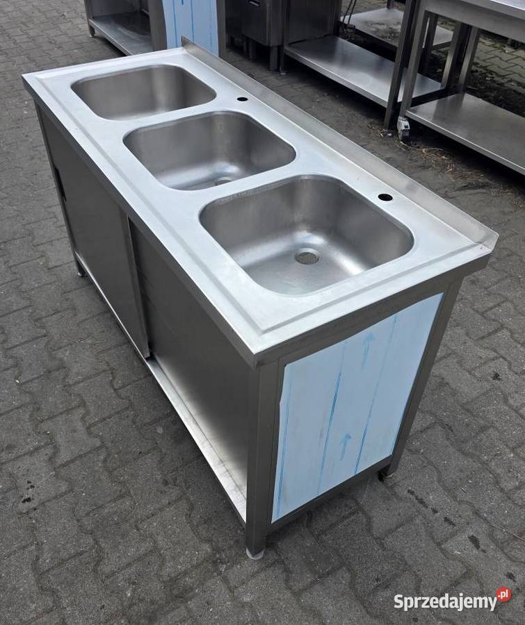 Zlew 3 Komorowy z Szafką Drzwi Suwane 1506085 Nowe Skalmierzyce
