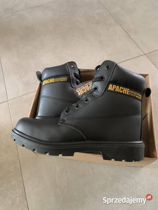 Skórzane buty robocze 43 APACHE Industrial czarny Puławy sprzedam