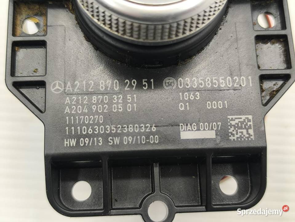 PANEL STEROWNIA POKRĘTŁO MERCEDES EKLASA W212