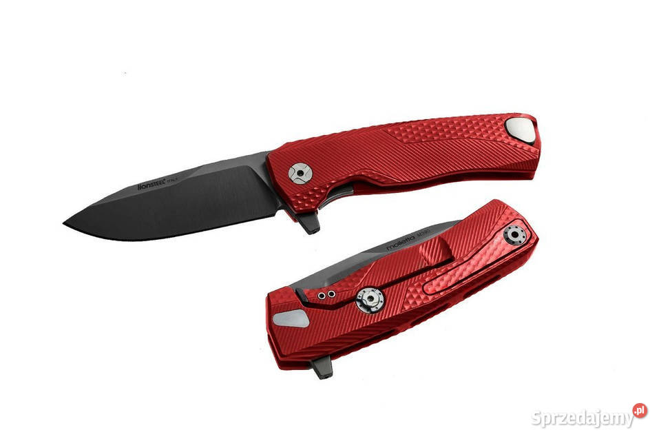 Nóż składany LionSteel Red Aluminium Black M390 Warszawa