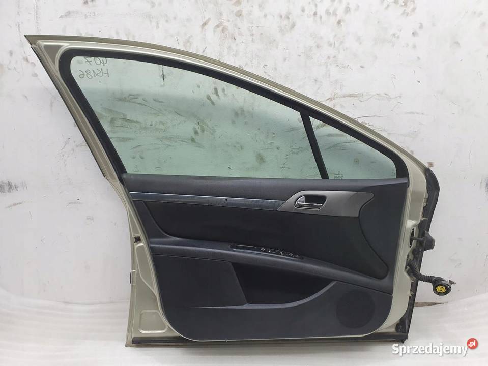 DRZWI LEWY PRZÓD KOMPLETNE PEUGEOT 407