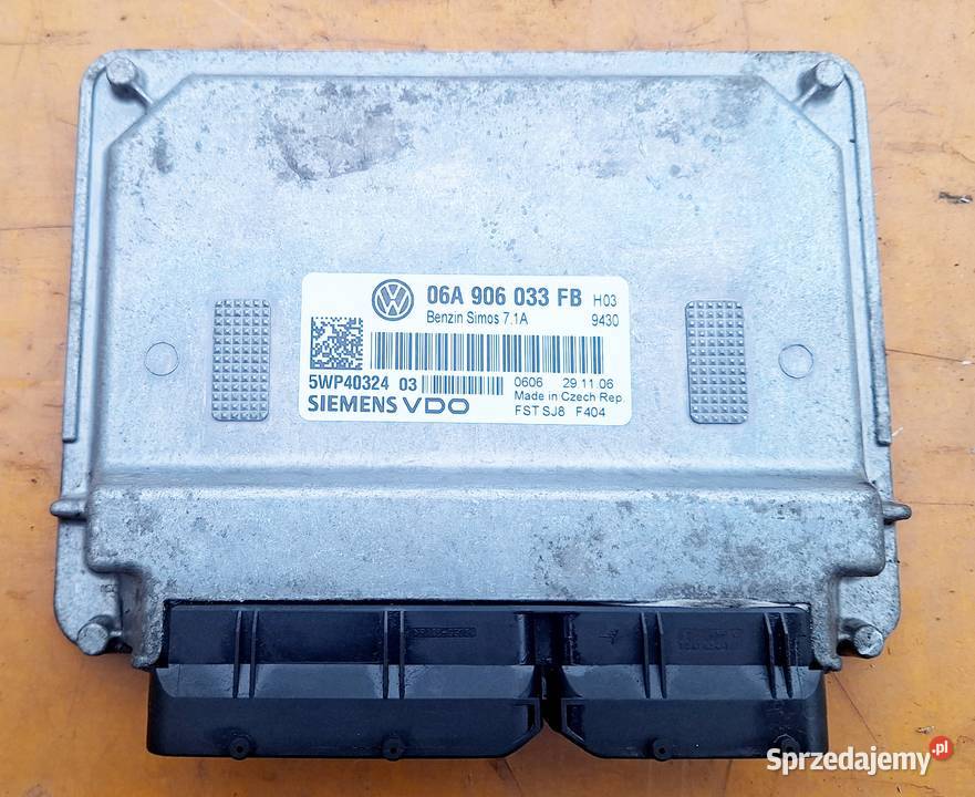 SKODA OCTAVIA II 16 KOMPUTER SILNIKA 06A906033FB mazowieckie Radom sprzedam