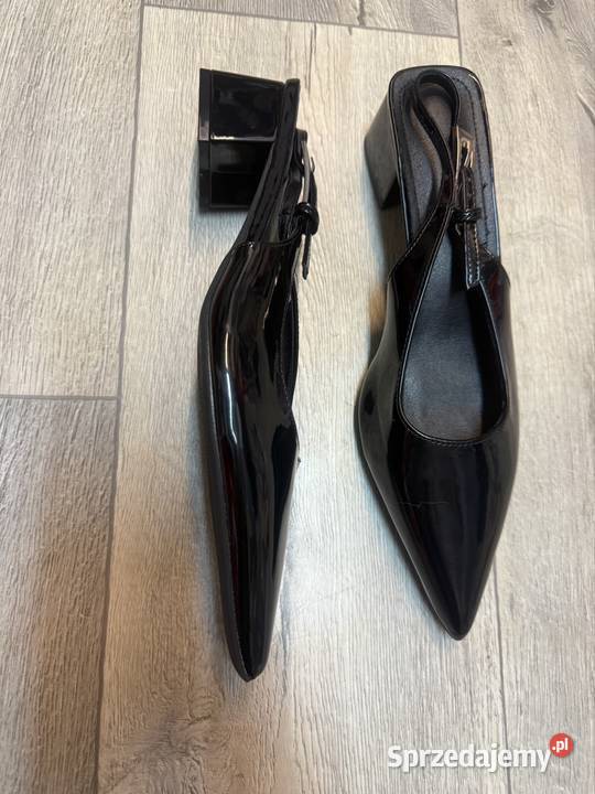 41 czarne czółenka wieczorowe z odkrytą Pięta inna Kraków sprzedam