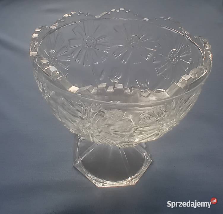 Cukiernica na nóżce Libochovice Sklo Union Porcelana i szkło Koźminek sprzedam