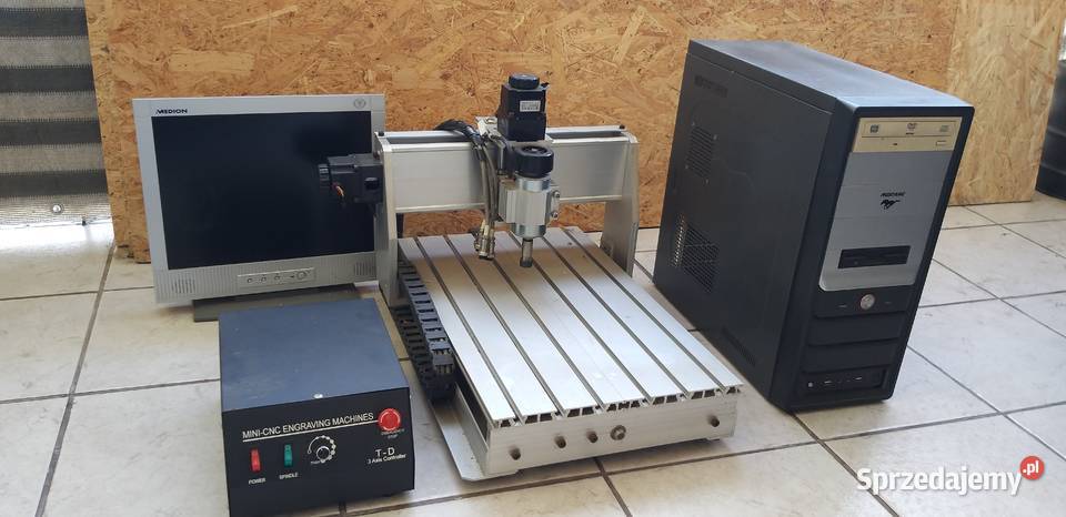 Mini frezarka CNC 3osiowa sterownik komputer Tychy