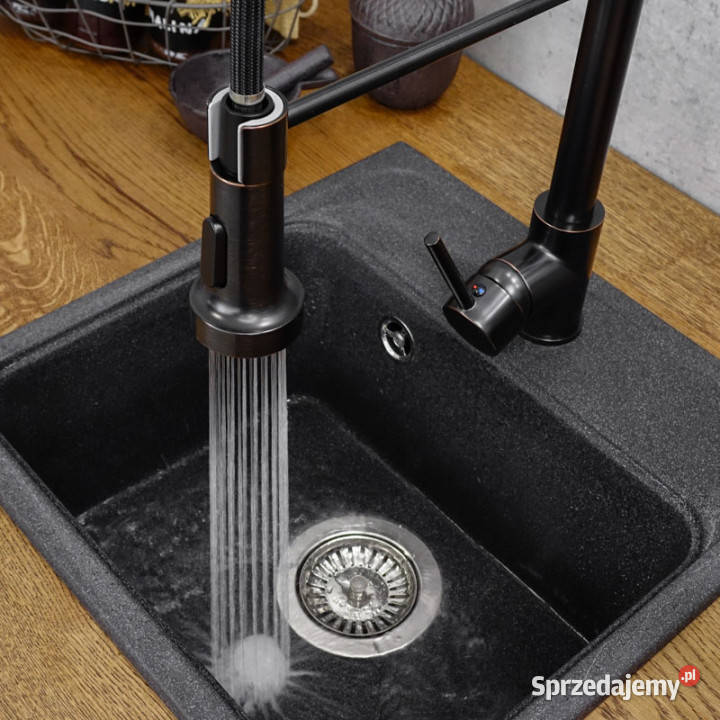 Bateria kuchenna stojąca czarna HULL Chmielnik