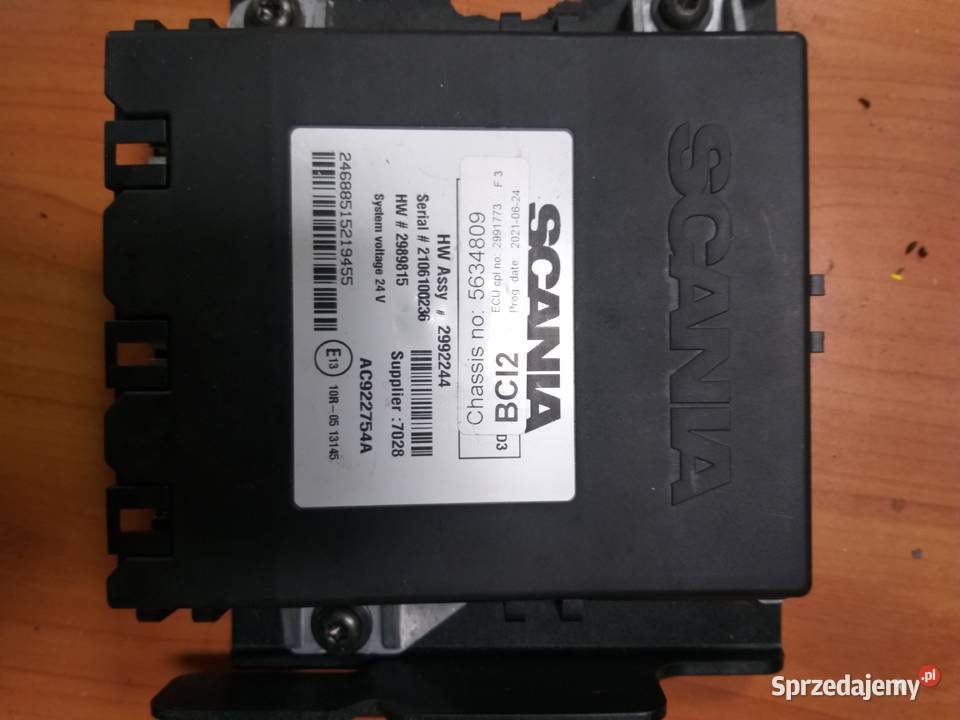 SCANIA sterownik BCI1 BCI2 przystawka hydraulika Myszyniec