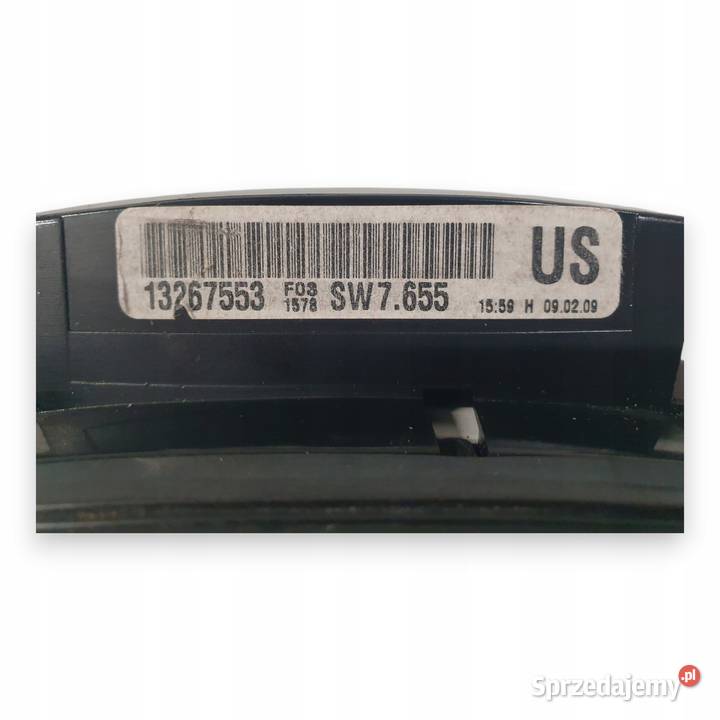 LICZNIK ZEGARY 13267553 US Opel Astra H Zafira B Chełm