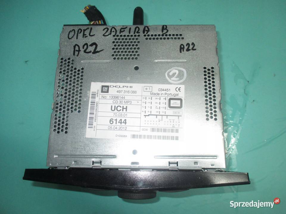OPEL ZAFIRA B 13r radio CD 13396144 497316088 świętokrzyskie