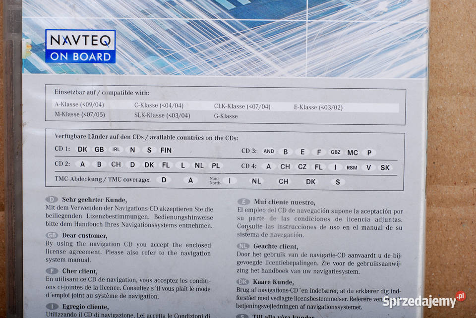 Płyty DVD Mapa Nawigacja mercedes zachodniopomorskie Barlinek