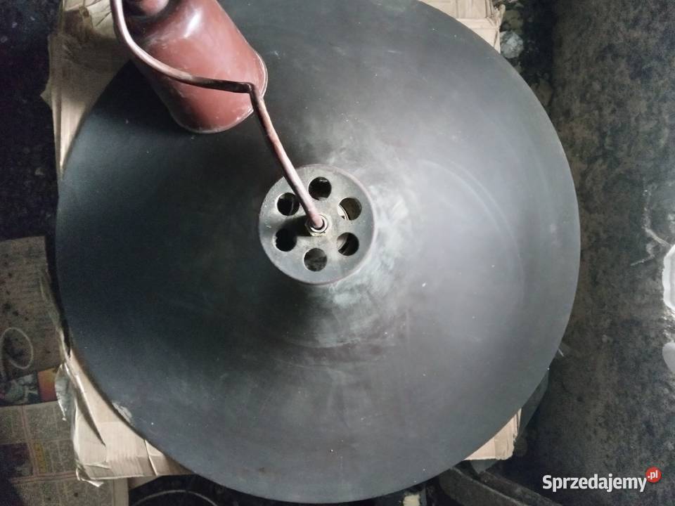 Stara metalowa lampa wisząca loft lata 70