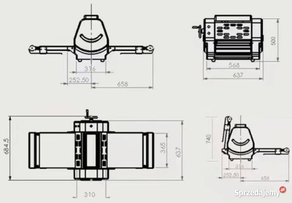 wałkowarka walcarka do ciasta CXL350Tnablatowa Zielonka