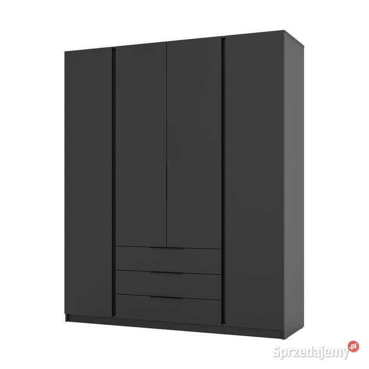Duża szafa z szufladami 200 4 kolory szybka