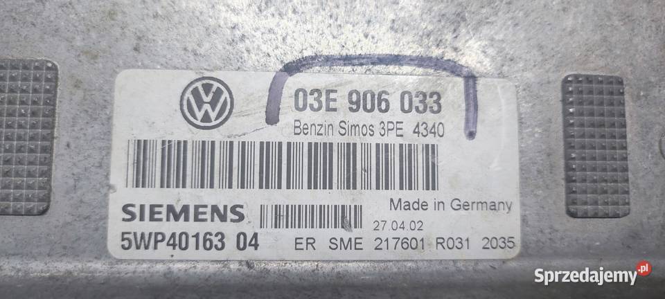 Sterownik silnika BME AZQ 03E 906 033 Polo Fabia Włocławek