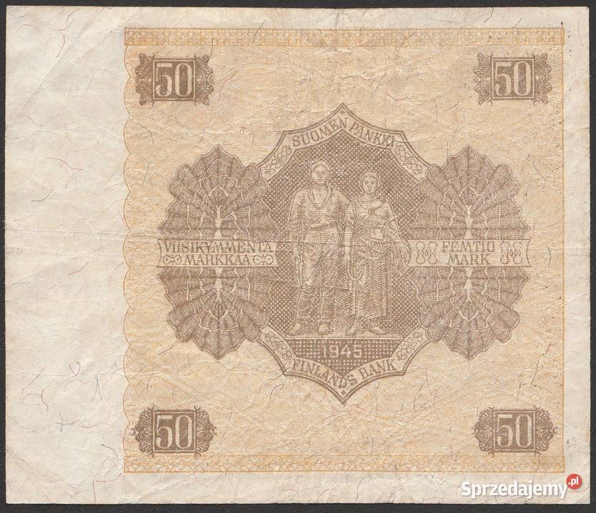 Finlandia	50 markkaa 1945 STAN 3 Łódź