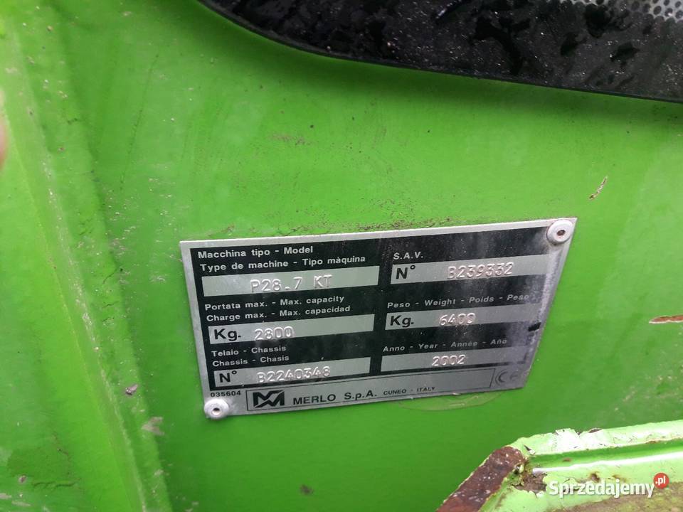Ładowarka teleskopowa Merlo 287 337 Manitu JCB Brzeziny