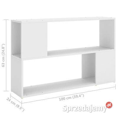 vidaXL Szafka na książki biała 100x24x63 Warszawa sprzedam