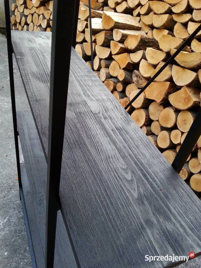 Regał vintage loft sosna 100cm łódzkie Radomsko