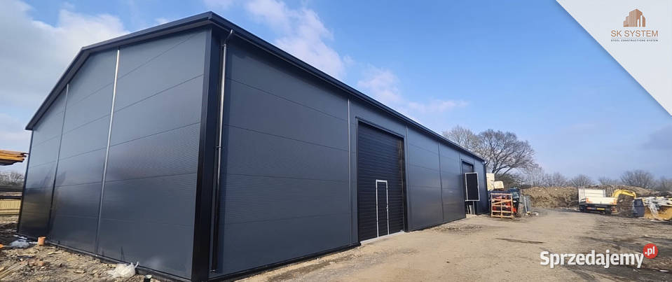 Hala 450 m2 stalowa produkcyjna magazyn warsztat Biskupice Ołoboczne