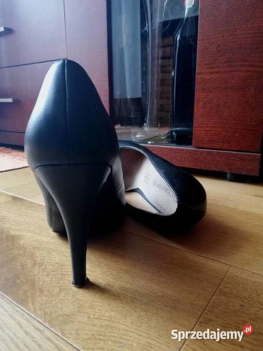 Buty damskie czarne czółenka szpilki 38 Czółenka Przeworsk