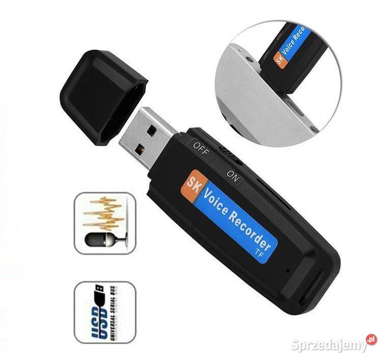 DYKTAFON PODSŁUCH SZPIEG PENDRIVE MICROSD do sprzedam