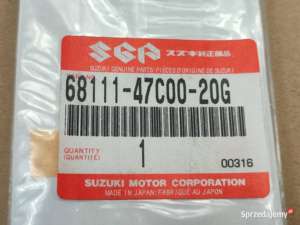 NAKLEJKA EMBLEMAT NA BAK SUZUKI SV650 20042007