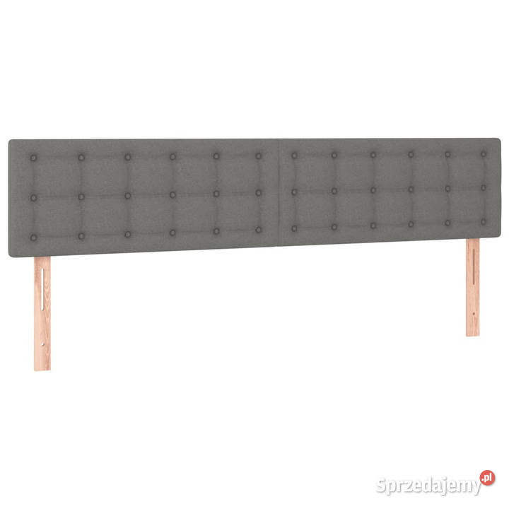 Łóżko kontynentalne z materacem ciemnoszare 128cm Warszawa