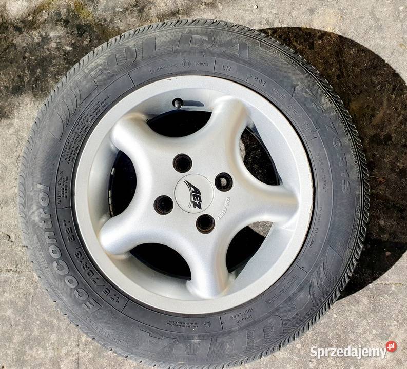 4 Alufelgi AEZ 13 4x100 ET 35 z oponami Fulda Grójec
