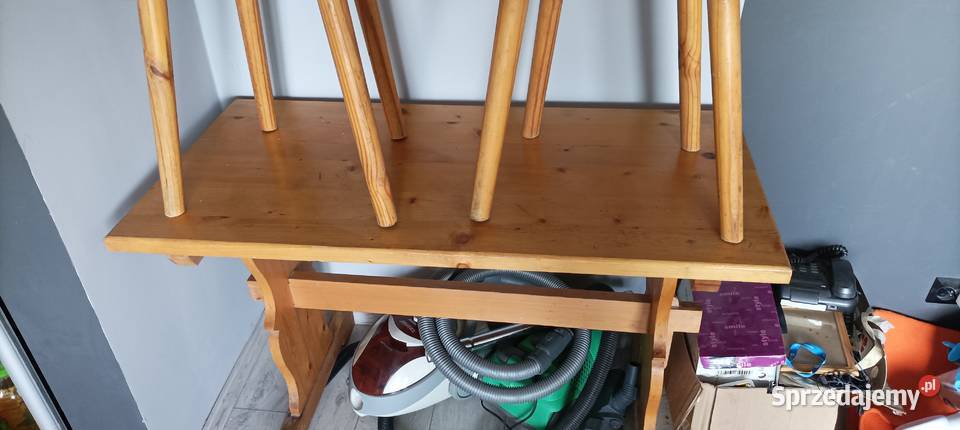 Stół drewniany Kuchenny krzesełka dodoatek Stoły, krzesła, biurka łódzkie