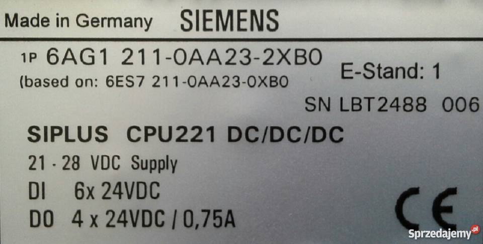 Sterownik Siemens S7200 SIPLUS 6AG1 2110AA232XB0 Zabrze sprzedam