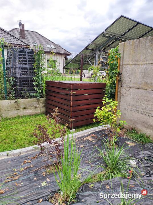 Duży Komopstownik Drewniany z Pokrywą 1200L Kompostowniki małopolskie Kraków