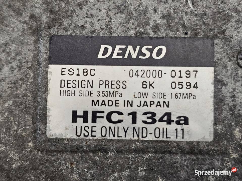 TOYOTA PRIUS 15 16V X1NW90 1NZFXE 57KW sprężarka świętokrzyskie sprzedam